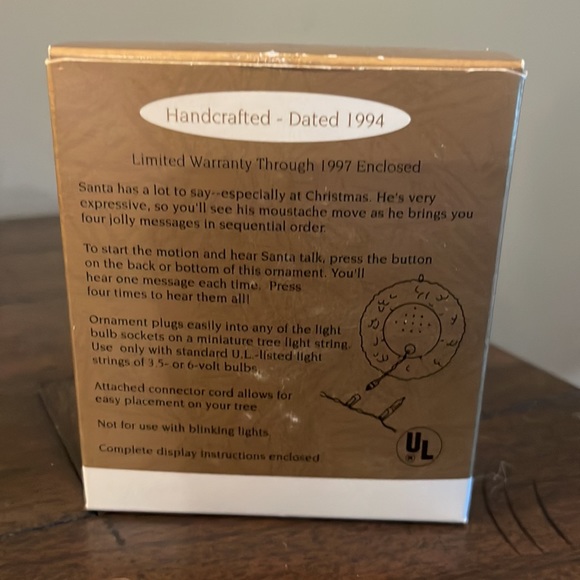 Conversations With Santa Hallmark Ornament 1994 - Picture 4 of 4